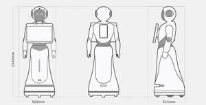 Robot Welcom umanoide programmabile Alice robotica Alice per la ricezione Robot di servizio di intelligenza artificiale - Product Image 6