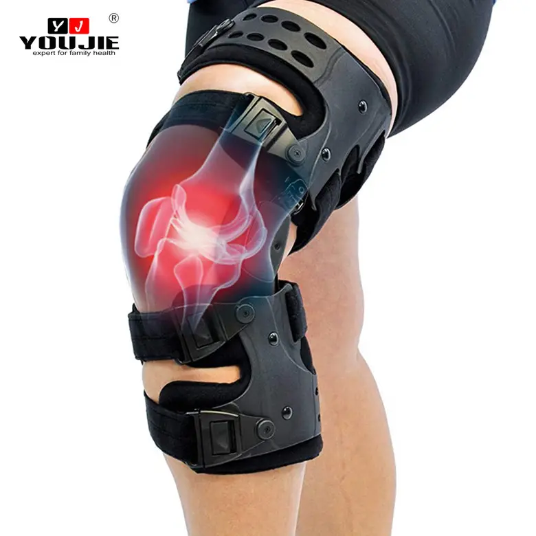 Cinta de apoio ortopédica médica, cinta de apoio para perna, dobradiça e articulação