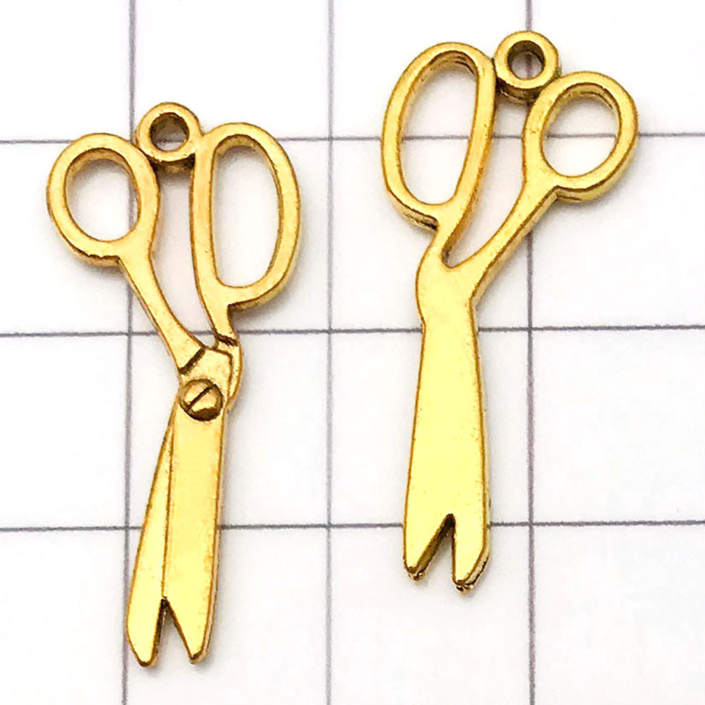 1 piece of antique gold scissors - 1.2g - 13*29mm - 20228