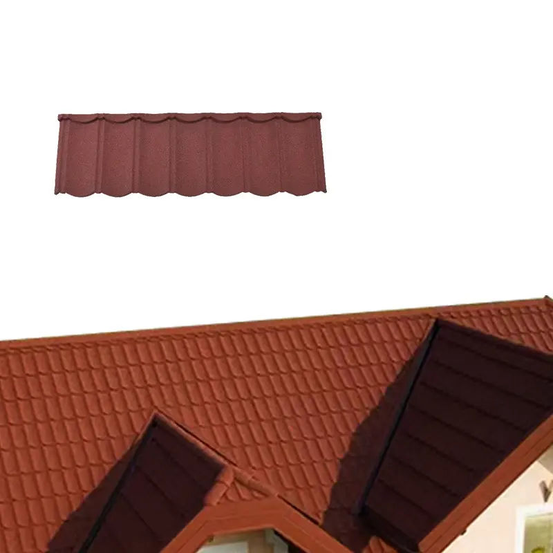 High Cost-Effective Composite Slate Roof Tiles Solar Building Stone Coated Metal Roofing Tile