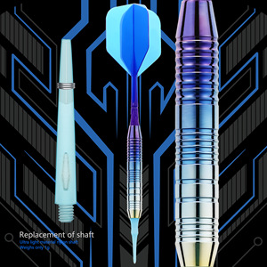 Set anak panah ujung lunak, poros aluminium profesional, Set ujung plastik 2BA, ujung anak panah pengganti - Product Image 3