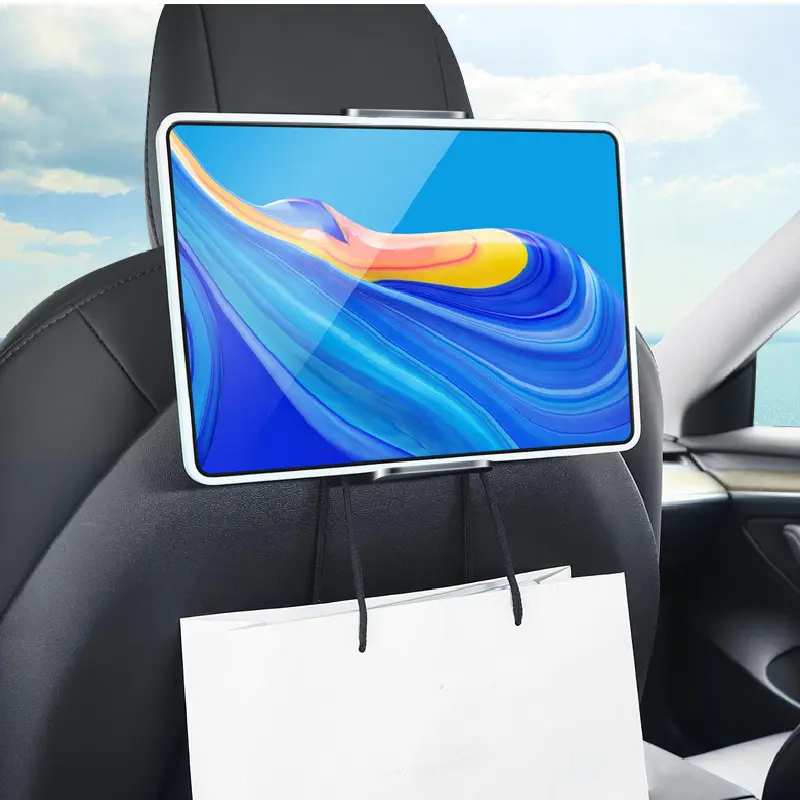 자동차 좌석 등받이 전화 홀더 뒷좌석 태블릿 PC 홀더 iPad 용 태블릿 마운트 4-13 인치 스탠드 마운트 자동 뒷좌석 머리 받침 브래킷