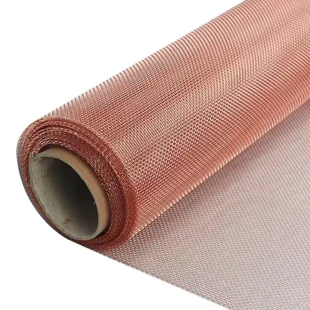 99,99% reiner roter Kupferdraht Plain Woven Wire Cloth Screen Fabric Mesh