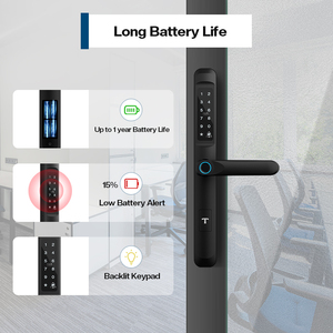 Elektronisches schlüssel loses Zugangs system Intelligentes biometrisches Schloss Türgriff Finger abdrucker kennung Türcode-Karte Passworts chl üssel - Product Image 5