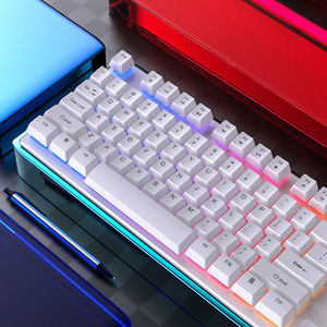 V4-Teclado mecánico táctil para videojuegos, Teclado retroiluminado con cable, Accesorios para ordenador usb, para PC, notebook, ordenador - Product Image 4