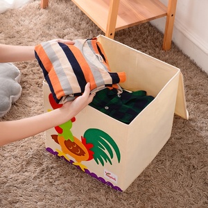 Tùy Chỉnh Dễ Thương Thêu Mẫu Nhà Tổ Chức Và Lưu Trữ Lớn Khối Lưu Trữ Đồ Chơi Lưu Trữ Bin Với Giảm Giá Lớn - Product Image 6
