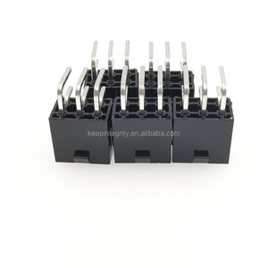 10pcs/lot 5557/5569 2x3 <strong>6Pin</strong> <strong>Header</strong> Black/White Bending Needle Socket 4.2mm 2*3 Bent Pin Double Row Buckle ATX Power Connector - Product Image 4