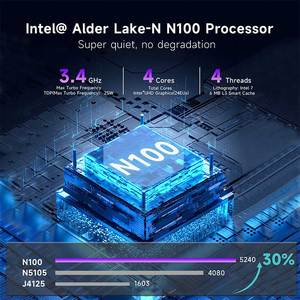 工場直販小型デスクトップコンピューターIntelCore N100 5gwifi Win11 Mini Pc for Home Office Business - Product Image 6