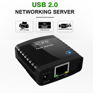 USB 2.0 <strong>Network</strong> Printer Server LPR Print Protocol 10/100Mbps Printer Adapter Hub - Product Image 6