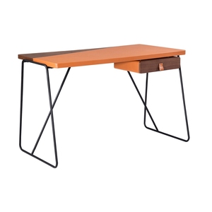 Mesa de estudio de diseño Simple, mueble de madera de nogal con cajón para el hogar y la Oficina - Product Image 1