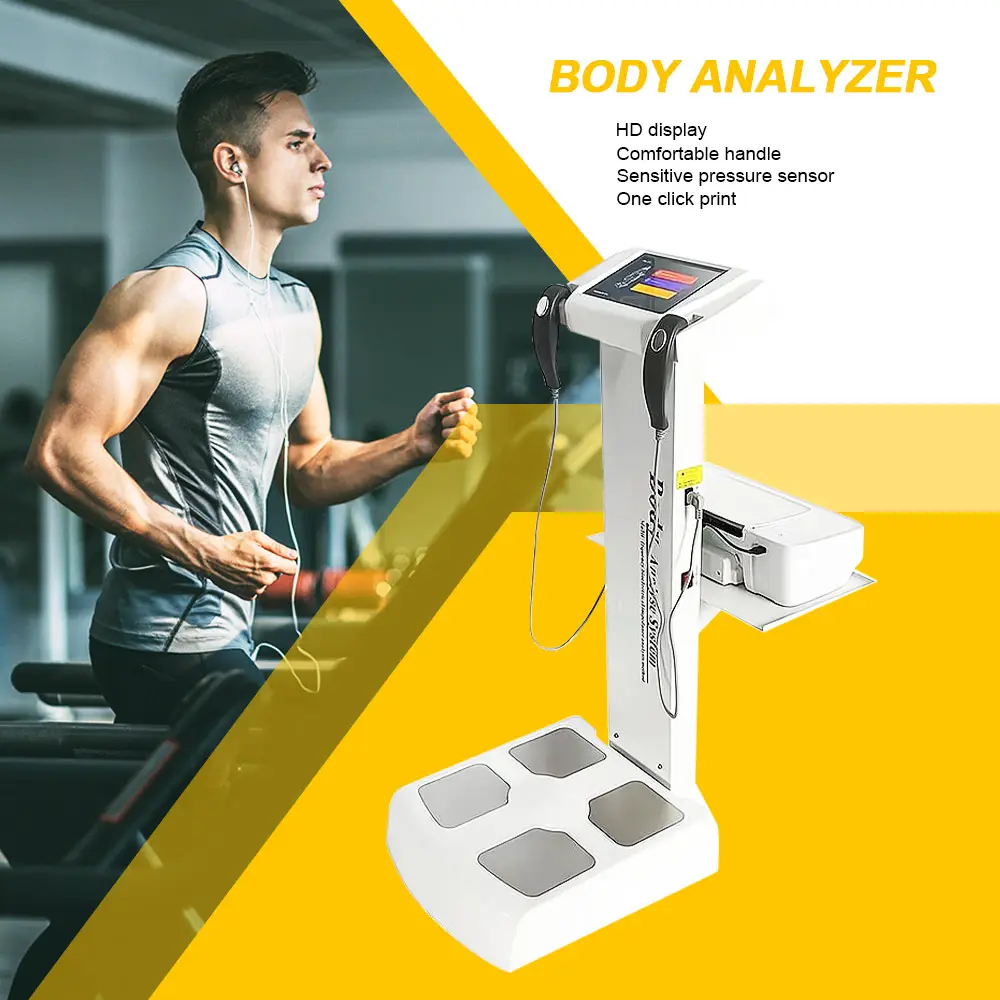 Machine d'analyseur de graisse de composition corporelle professionnelle d'utilisation de gymnase analyseur et essai de graisse corporelle