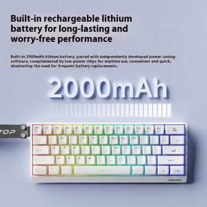 Eweadn F61 61-Key Pbt Bàn Phím Không Dây Với LED Backlit Ba-Chế Độ (Bluetooth 5.0 2.4G USB) Văn Phòng Di Động Điều Kiện Mới - Product Image 5