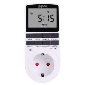 Spina Uk presa Timer digitale presa elettrica programmabile Plug In interruttore Timer per luce B e altro con ampio Display Lcd - Product Image 1