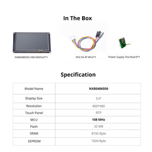 Nextion Enhanced NX8048K050 5,0 "HMI Intelligent Smart USART UART Serieller Touchscreen TFT LCD-Modul Anzeige feld für Arduino