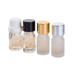 透明ガラス分離ボトルホワイトスクラブエッセンシャルオイル化粧品ボトル5ml - Product Image 2