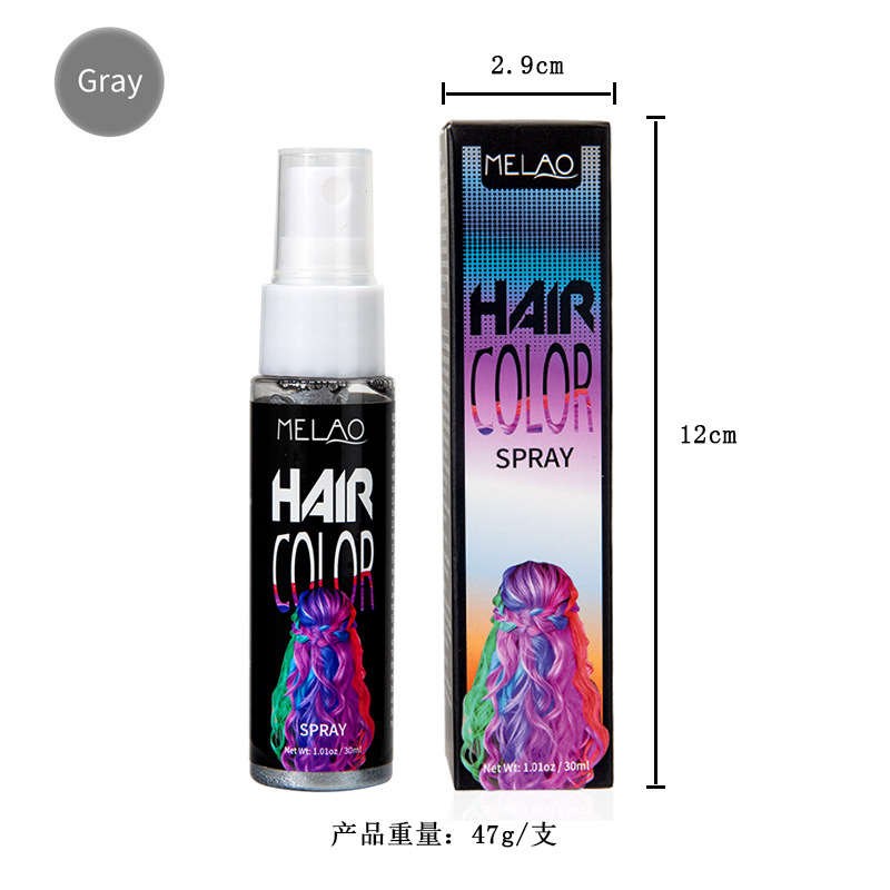 30ml granny gray disposable hair dye spray