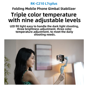 L7Cproプラス3軸折りたたみ式ジンバルスタビライザー、高速充電付き携帯電話アクションカメラの開始 - Product Image 6