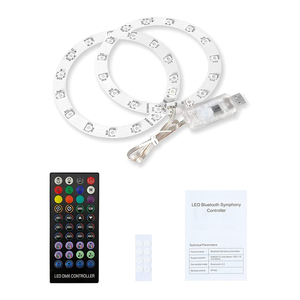 Renk ayarlanabilir LED RGB işık kiti PS5 ince konsol disk dijital baskı dekorasyon seti kablolu uzaktan kumanda ile - Product Image 3