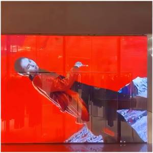 3d прозрачный светодиодный экран с логотипом, индивидуальный полноцветный Hd прозрачный СВЕТОДИОДНЫЙ экран - Product Image 5