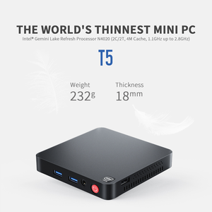 2024 T5 Intel N4020 4G 64G Mini PC beelink última computadora para el trabajo escuela Banco CCTV Monitor señalización Digital Industria de oficina - Product Image 4