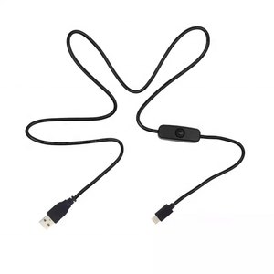 5V 3A <strong>power</strong> adapter cable for <strong>Raspberry</strong> <strong>PI</strong> 4B Type-C USB port <strong>Power</strong> cable with on/off switch button 1 meter - Product Image 3