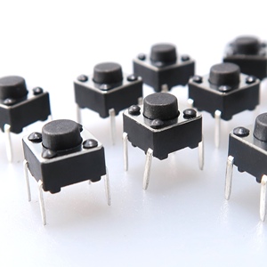 6x 6mm 4ピンマイクロタクトスイッチ90度直角垂直マウント触覚プッシュボタンスイッチ