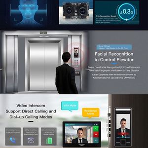High End 5,5 Zoll TCP IP Multi biometrische Palm Finger abdruck Gesichts erkennung Zugangs kontrolle Zeiter fassung gerät - Product Image 4