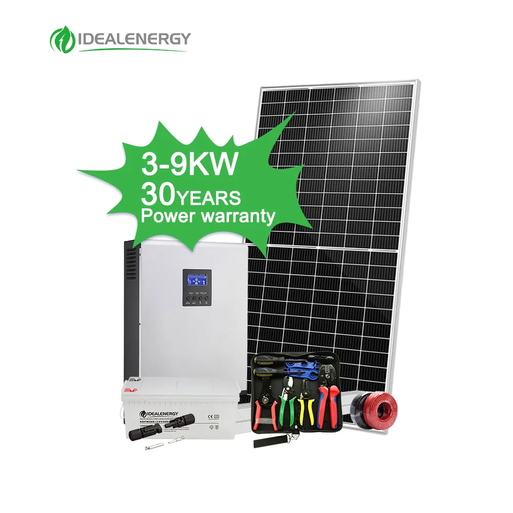 Thuis Hele Huis Goedkope 48V 3000W 5kw Solar Cell Power Generator Generatie Fotovoltaïsche Systeem