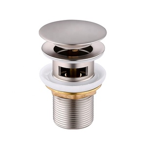Scarico per lavabo Pop-up scarico per lavabo con o senza troppopieno per lavabo scarico per Pop-up bagno tubo di scarico bacino filtro per rifiuti ottone - Product Image 4