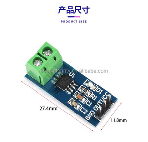 Jubaolai Stock ACS712モジュール5A 20A 30A範囲ACS712ELCTR-05A電流センサーモジュールACS712ELCTR - Product Image 2