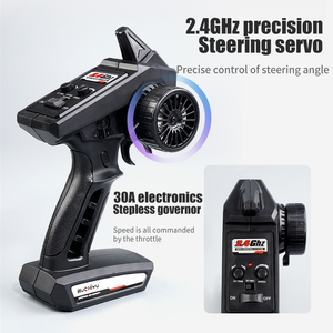 Fabrika yeni RC Off Road 4x4 1/16 ölçekli kaya paletli 4WD 2.4G yüksek hızlı sürüklenme uzaktan kumanda Buggy - Product Image 4