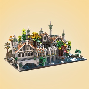 Funbuild MOC-182098 yüzüklerin efendisi yapı taşları 10316 Rivendell uzatma mimari modeli DIY çocuk tuğla oyuncaklar - Product Image 2