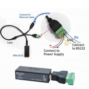 Elfin-EE10A breite Spannung 5 ~ 36V serielle Schnitts telle RS232 zu Ethernet Serial Device Server TCP/IP Telnet Modbus TCP-Protokoll