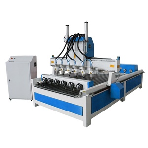 Precio de fábrica 4 Axis 3D Rotary Wood CNC Router Machine Multi-Head 3D Carpintería CNC Router DSP Motor Bomba Engranaje Motor Cojinete - Product Image 2