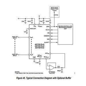 Dijital dönüştürücü IC 20-TSSOP Ultralow güç 4-Channel 12Bit SAR ADC IC çip AD7091R-4BRUZ için AD7091R-4BRUZ-RL7 12-Bit Analog - Product Image 5