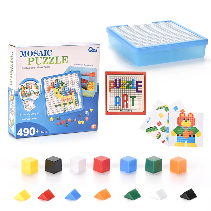 Puzzle di pensiero logico del modello creativo di progettazione del giocattolo delle unghie del mosaico educativo precoce