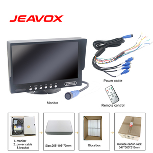 7英寸1024 * RGB * 600彩色IPS液晶数字汽车监视器12-24v宽伏四视图支持4CH AHD 1080P PAL NTSC影音信号输入 - Product Image 6