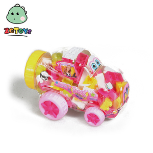 Zhiqu Unisex 1:14 Mini Police Car Model <strong>Toy</strong> Pretend Play Set with Educational DIY Stocking Blocks and Paper Box for <strong>All</strong> Ages - Product Image 2