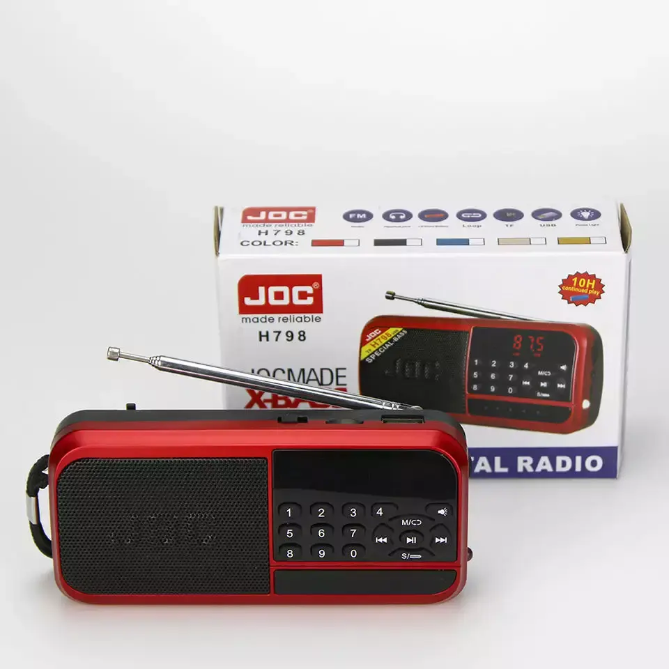 JOC H798BT小型ワイヤレススピーカーUSBTfデジタルスピーカー充電式スピーカー