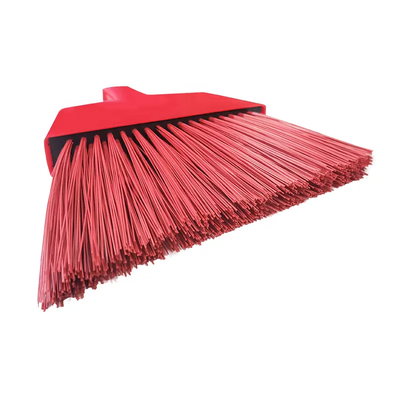 Multifuncional Popular Plastic Angle Broom Head com fibra de microfibra e punho longo para Industrial Household Floor Cleaning