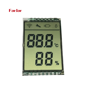 Personalizzare 2 3 4 5 6 7 8 cifre monocromatico 7-segmento 7 segmento positivo riflettente piccolo gas contatore dell'acqua display lcd - Product Image 2