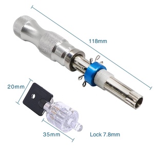 Ayarlanabilir boru Smith toplama aleti kilit 3 adet 7 Pins bir mod tübüler kilit kiti ile silindir kilit - Product Image 5
