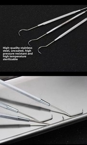 Hướng dẫn sử dụng nha khoa endodontic làm sạch thăm dò thép không gỉ nha chu Explorer cụ doublehook quy mô Scaler bệnh viện hiện đại - Product Image 5