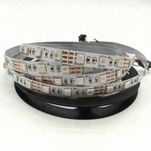 WS2812 светодиодная полоса DC5V 5 м WS2812B 30/60 светодиодов/м 2812 программируемая независимая адресная интеллектуальная RGB фантомная светодиодная Пиксельная полоса - Product Image 5