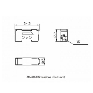 マイクロガス流量計ガスフローセンサーアナログ電圧出力インターフェース0-5vAFM0200 - Product Image 2