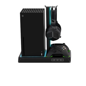 ขาตั้งแนวตั้งระบายความร้อนสำหรับ Xbox Series x/s คอนโซลไฟ LED RGB แถบไฟสีสำหรับคอนโซล PS5บางแผ่นดิสก์ดิจิตอล - Product Image 1
