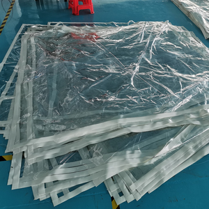 Stok Lot hazır 100% süper net Polyester vinil branda PVC kaplamalı levha dış mekan kullanımı için düz desen ceket - Product Image 3