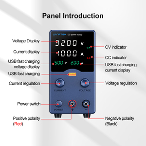 Fuente de alimentación CC wanptek GA305L, azul, voltaje CC directo de fábrica, salida de potencia completa ajustable, fuente de alimentación de voltaje constante - Product Image 2