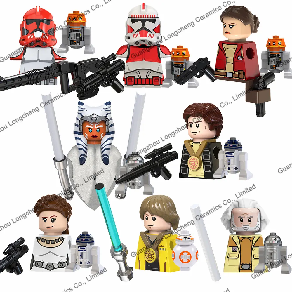TV6110 Clone Han Solo Ahsoka Shock Trooper Fox Leia Luke Mini Bricks Building Blocks Figuras de Ação Kid Toys