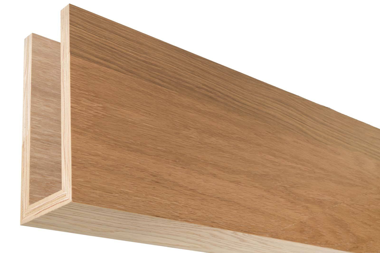 Poutre en placage de chêne blanc